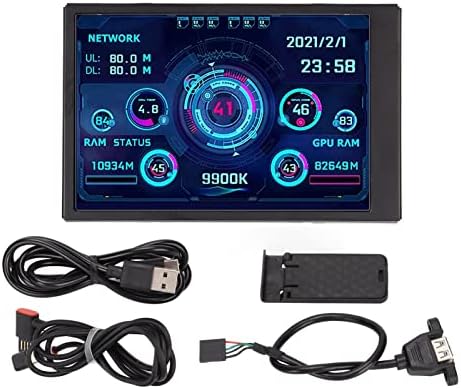 GOWENIC 3.5in IPS USB C PC Temperature Monitor – AIDA64 Data Display
