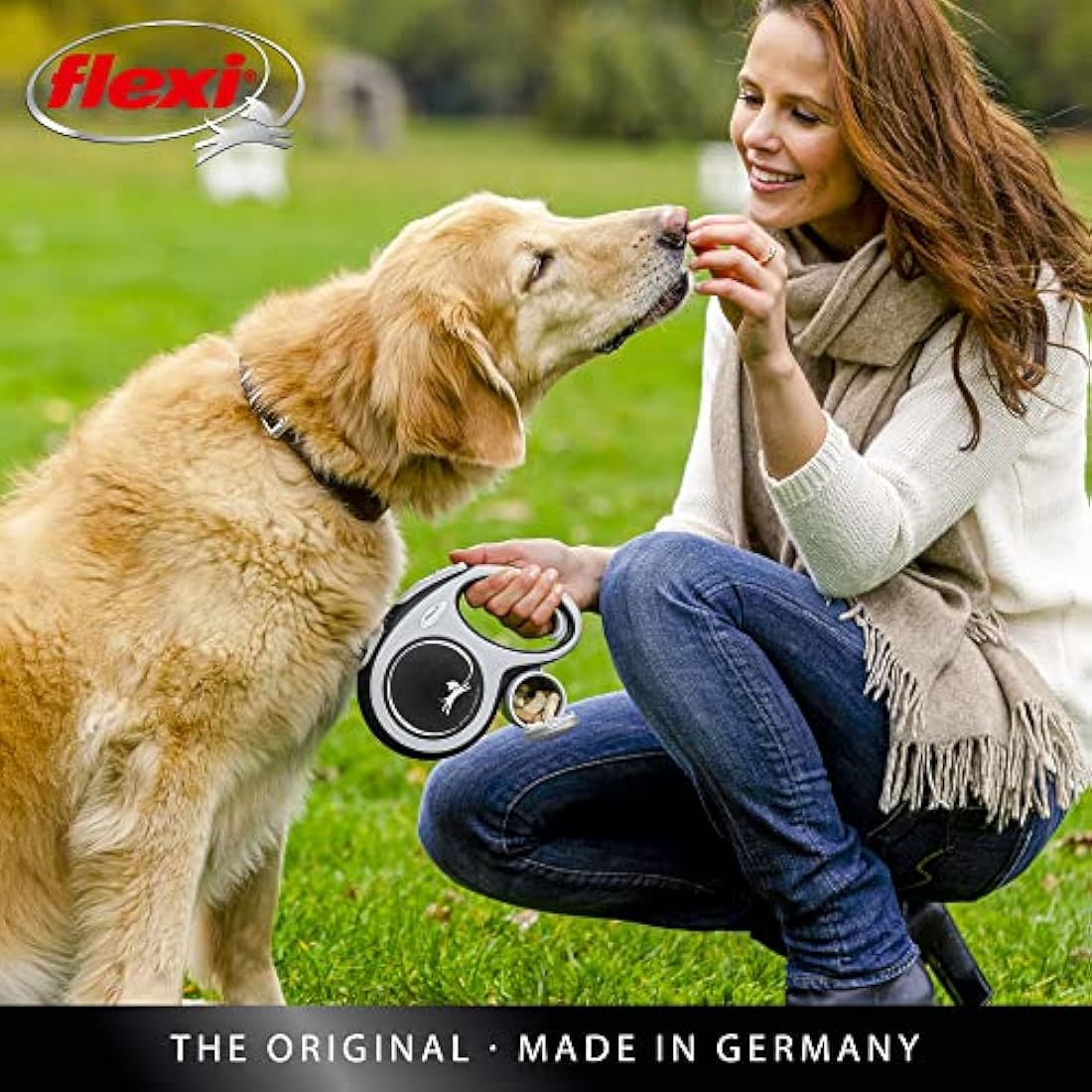 flexi Multi Box Leash Attachment for Treats or Poop Bags, Black
