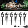 NATPOW 6-in-1 LED Garden Spike Lights | IP65 Waterproof 6000K Spotlight