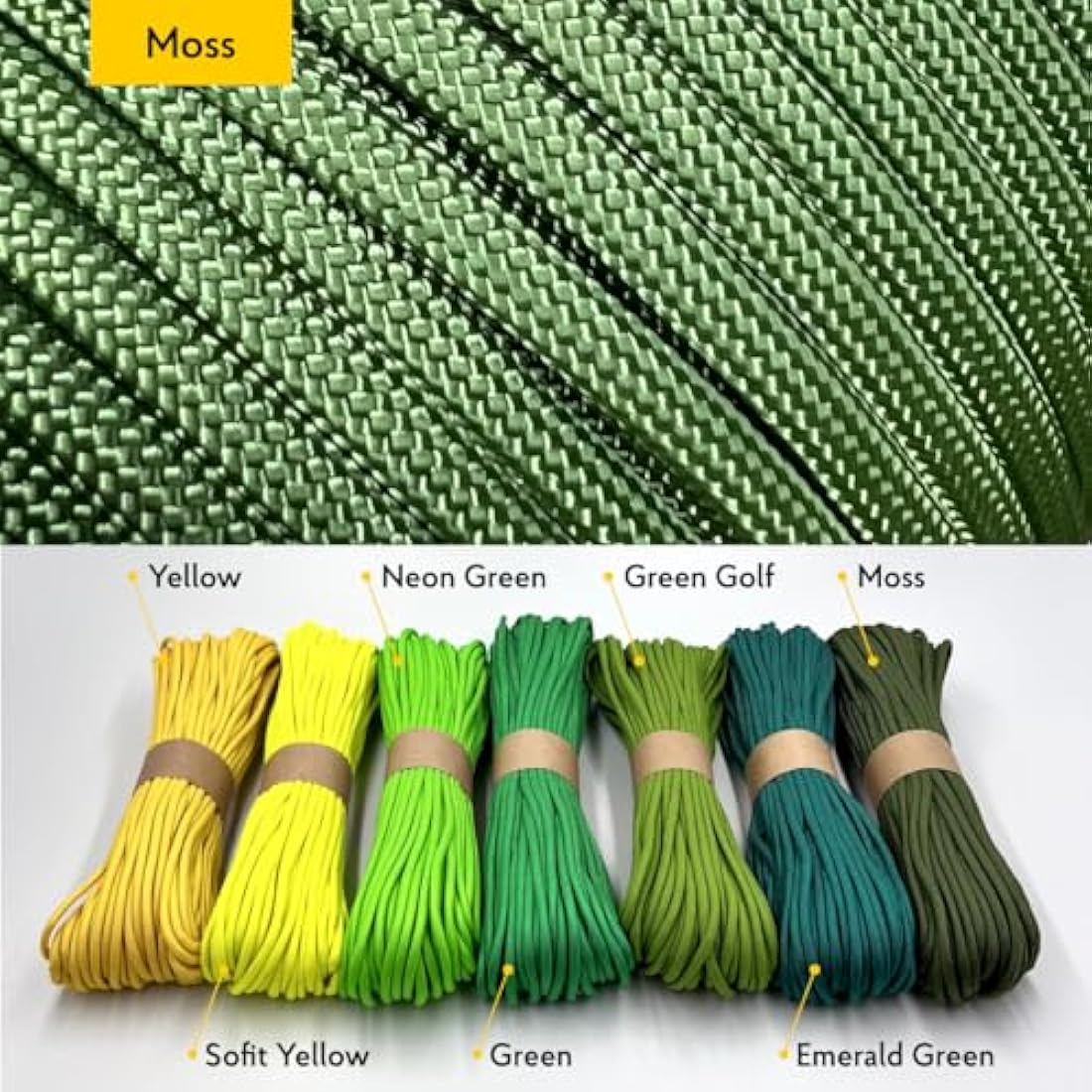 EDCX 550 Paracord Type III – 4mm 100% Nylon Rope for DIY and Camping