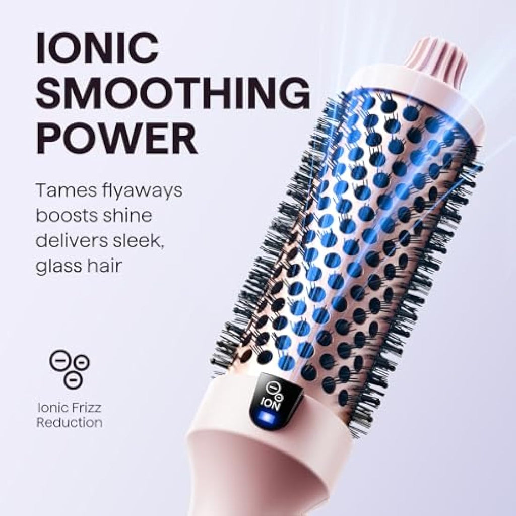 Wavytalk Thermal Brush | 38mm Ionic Heated Round Brush for Volume - Pink