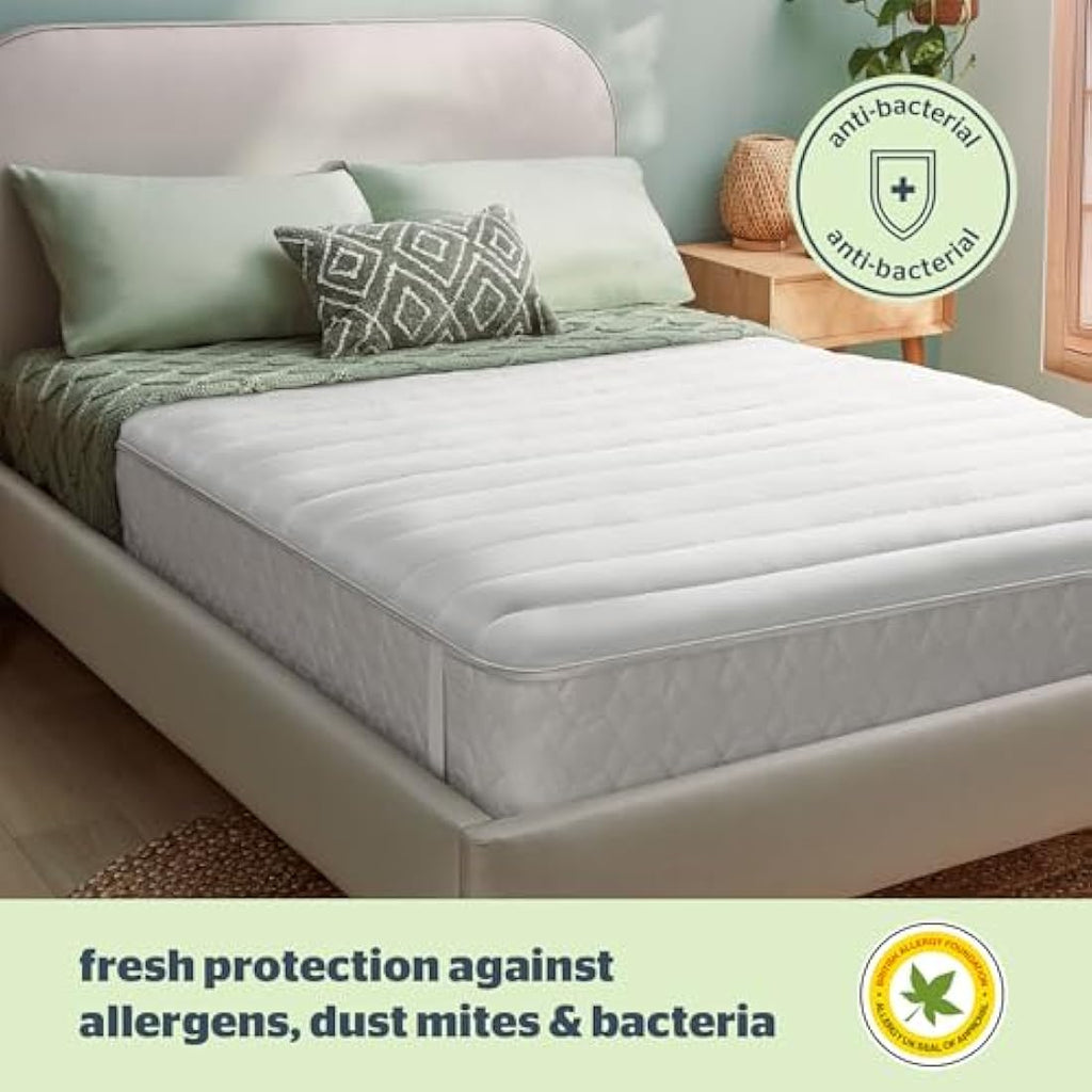 Silentnight Anti-Allergy King Mattress Topper – Thick Hypoallergenic Pad