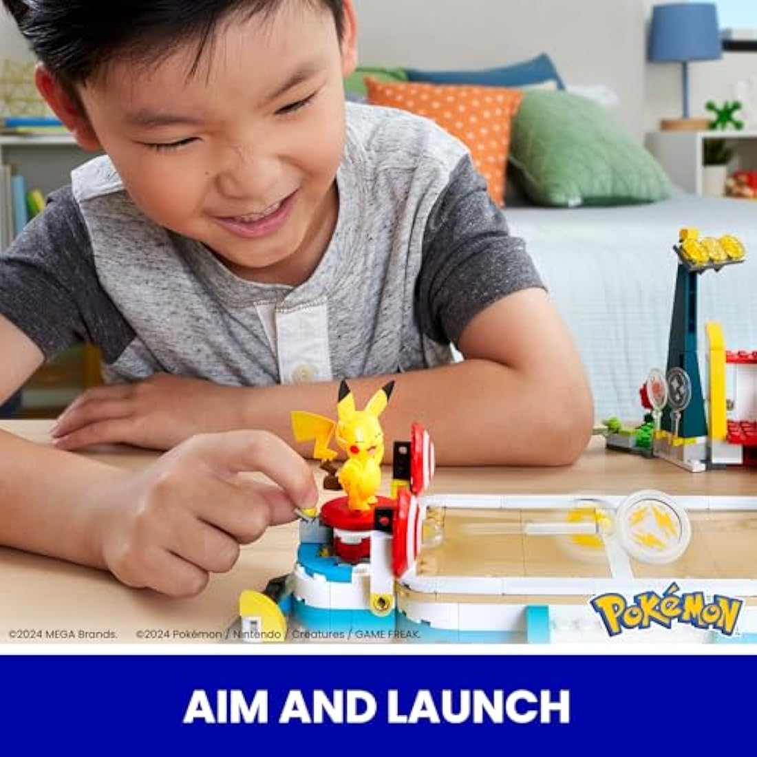 MEGA Pokémon Training Stadium Building Set with 5 Figures - 1101 Pieces