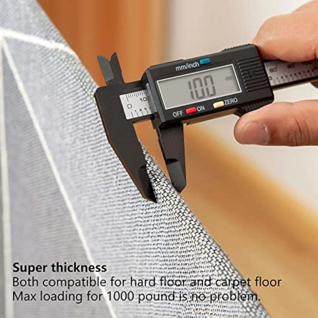 Dikilong Luxury Office Chair Mat – 136x100cm Non-Slip Carpet Protector