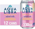 Aqua Libra Raspberry & Blackcurrant Sparkling Water - 330ml (Pack of 12)