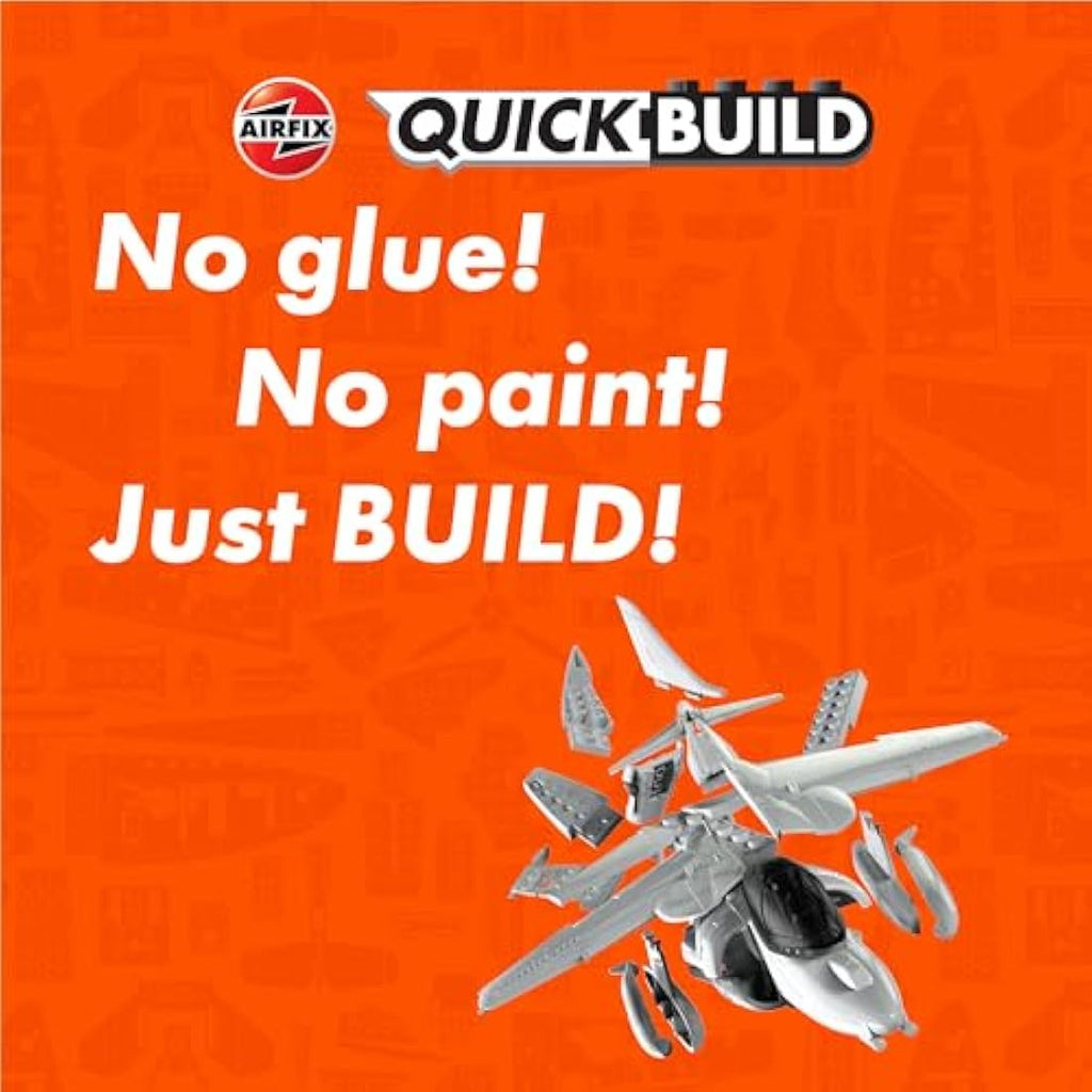 Airfix QUICKBUILD Harrier Model Aircraft Kit – Snap-Together Fighter Jet