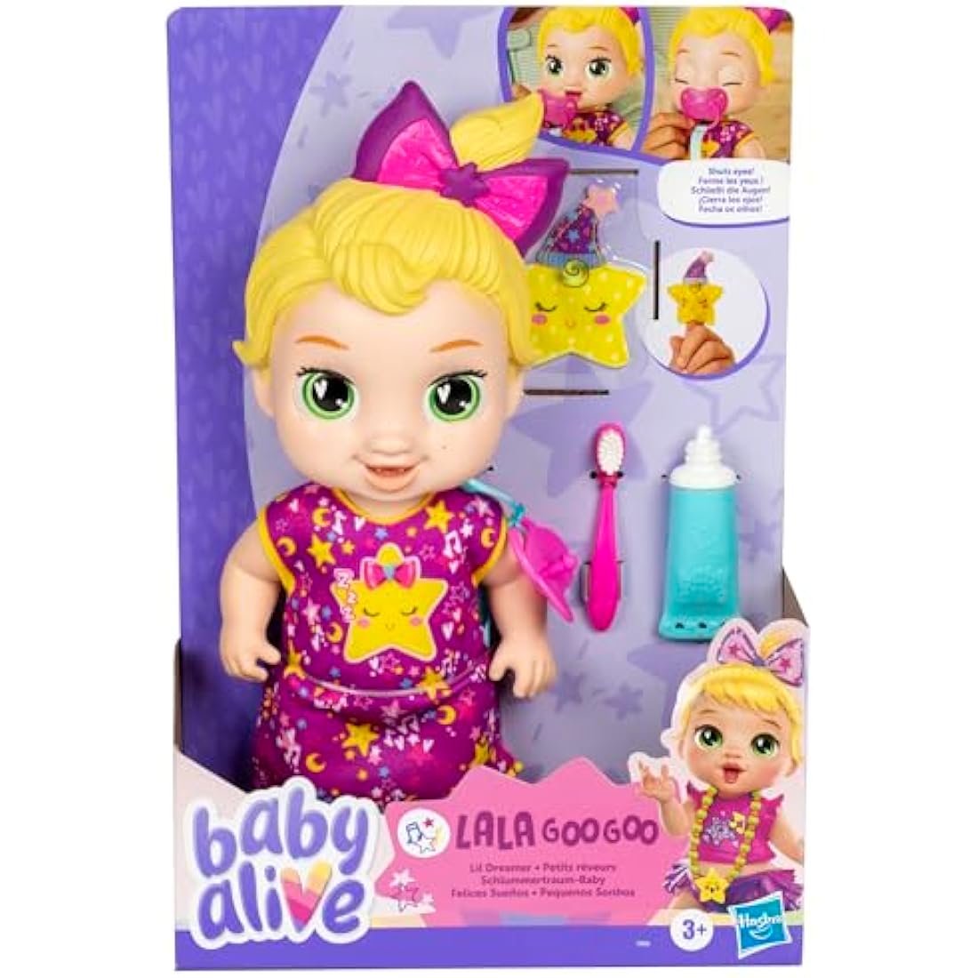 Baby Alive Lil Dreamer LaLa GooGoo Sleepy Doll Set | Blonde Hair