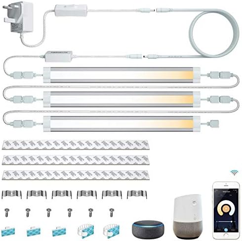 Smart LED Under Cabinet Lights – WiFi Voice Control 3-Bar Kit