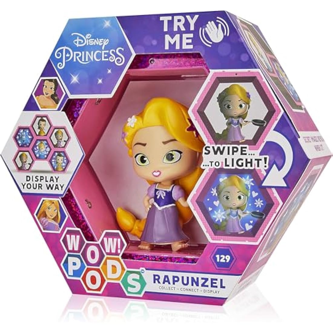 WOW! PODS Disney Rapunzel Tangled Light-Up Collectible Figure