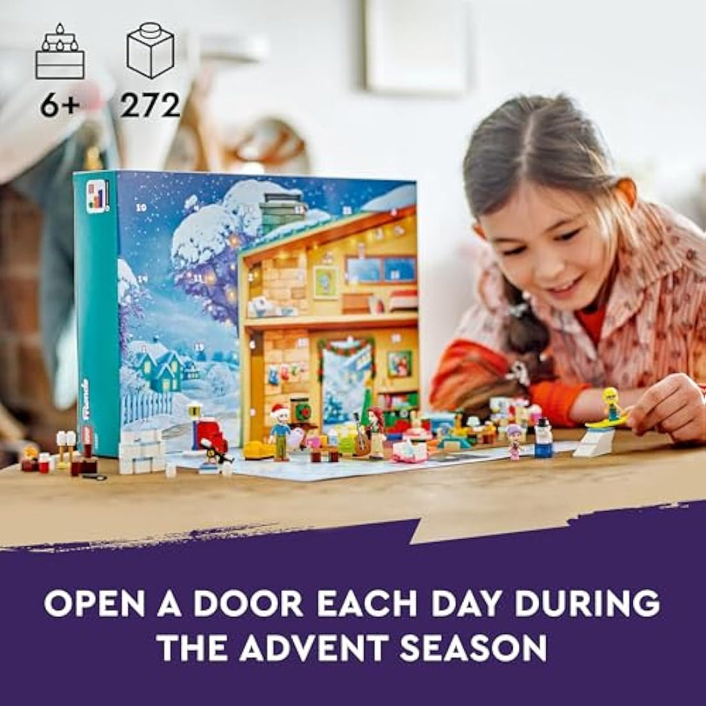 LEGO Friends 2024 Advent Calendar – Christmas Toy Set with 5 Mini-Dolls