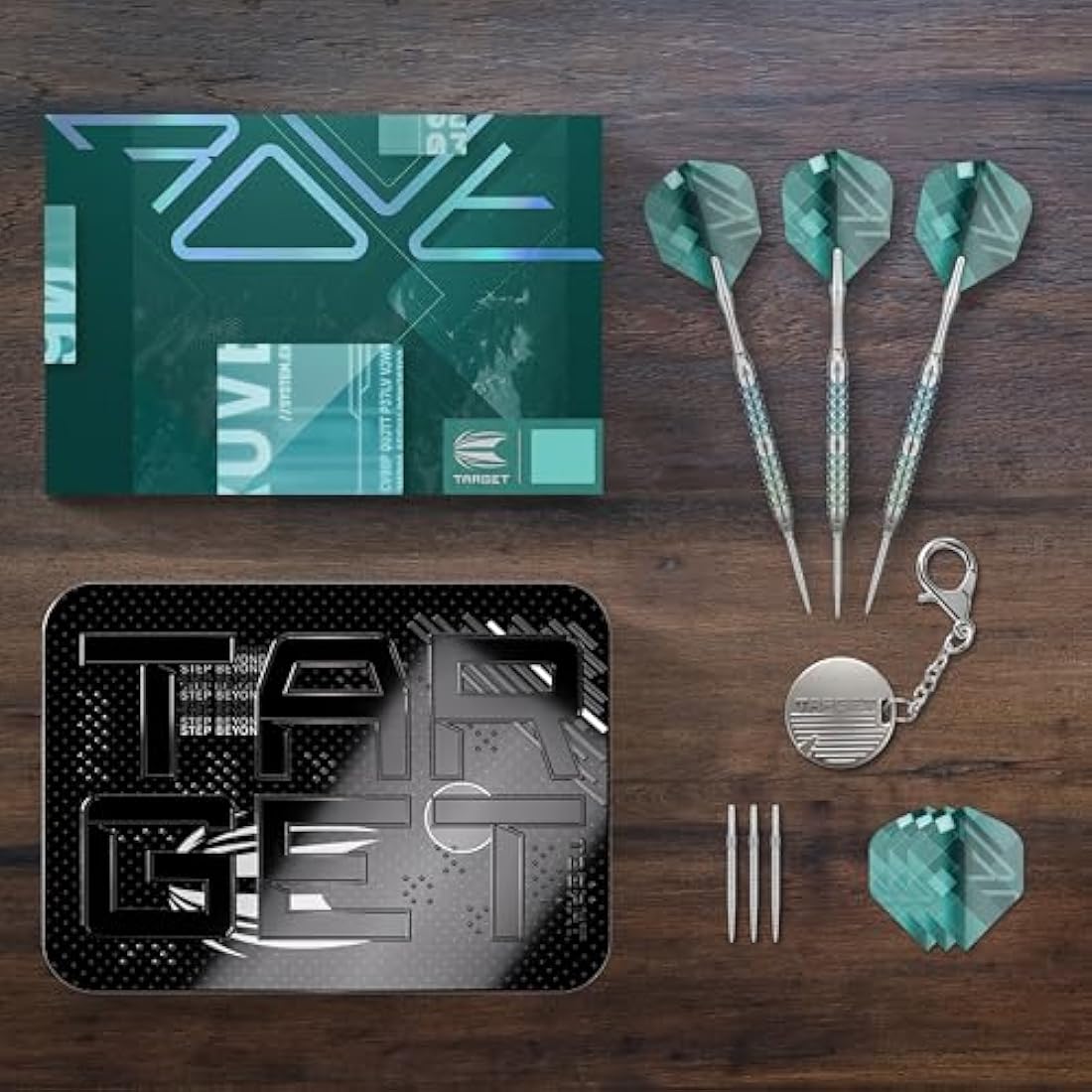 Target Darts Rove 90% Tungsten Steel Tip Swiss Point Darts Set