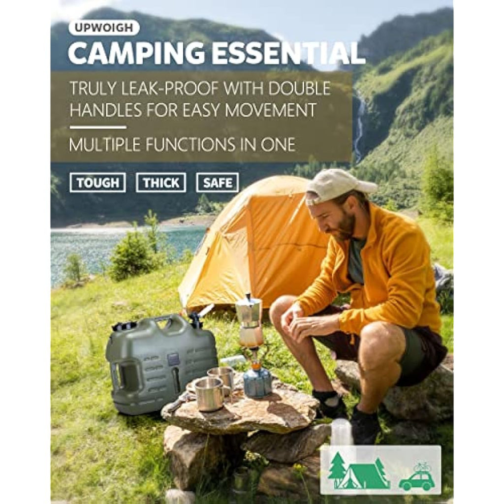 Jolof Store 25L Water Container – Leakproof Military Green Camping Jug