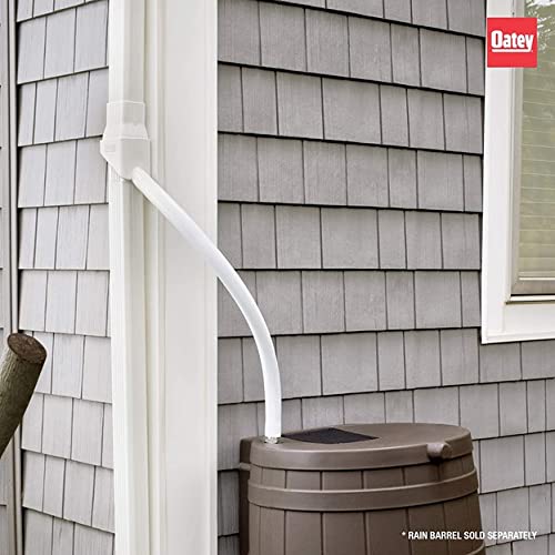Oatey Mystic Rainwater Collection System – 2" x 3" Downspout Diverter, White
