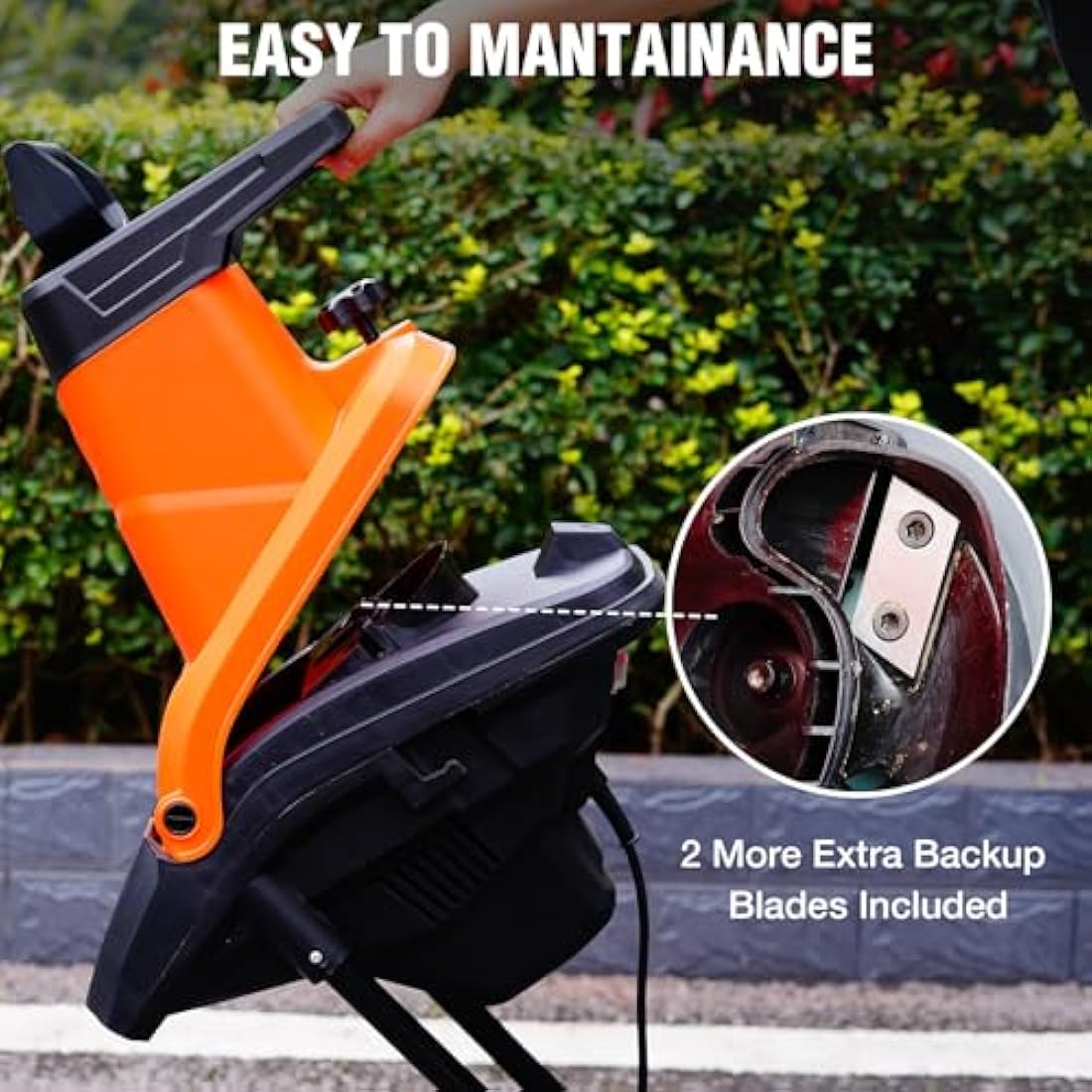 AIVOLT 2500W Electric Garden Shredder | 45mm Wood Chipper with 50L Bag