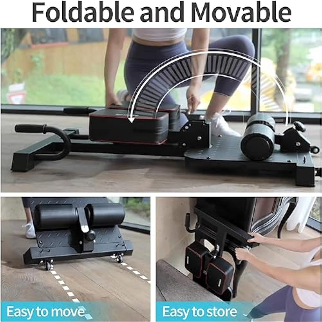 Leikefitness 8400 Sissy Squat Bench | Multi-Function Home Gym Station