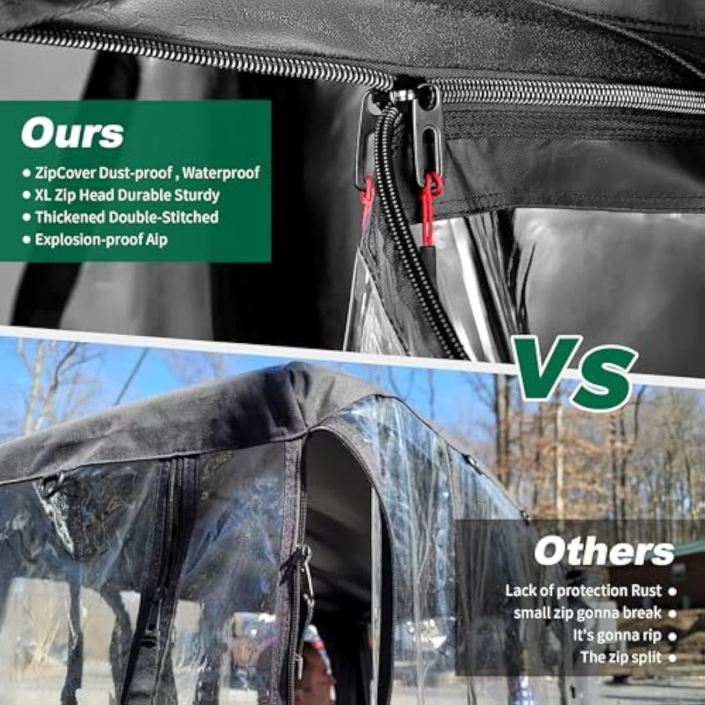 10L0L Club Car Precedent Golf Cart Enclosure – 2 Passenger Waterproof Cover