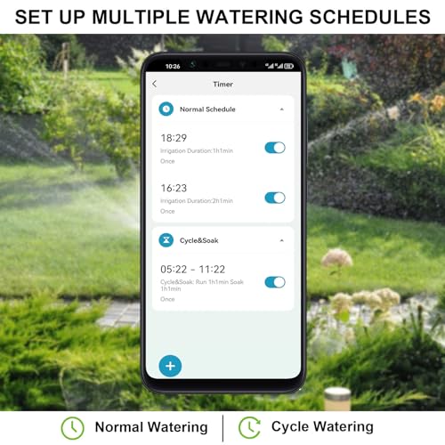 Shrivee WiFi Smart Water Timer – Automatic Irrigation with Brass Inlet