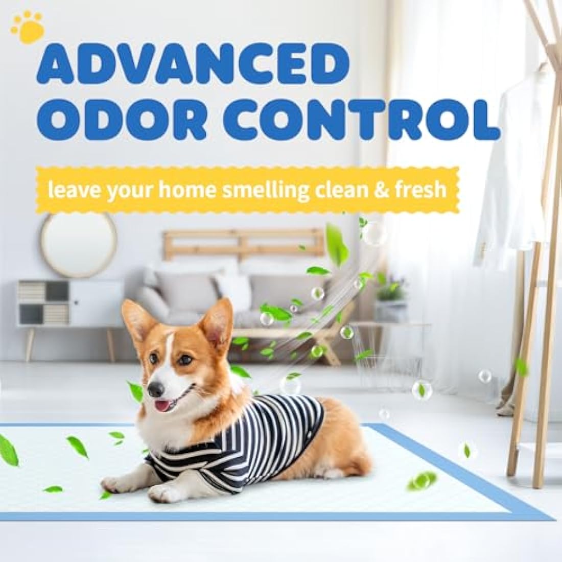 Powools Extra Large Puppy Pads | 100 Pack Leak-Proof Pee Pads (86x70cm)