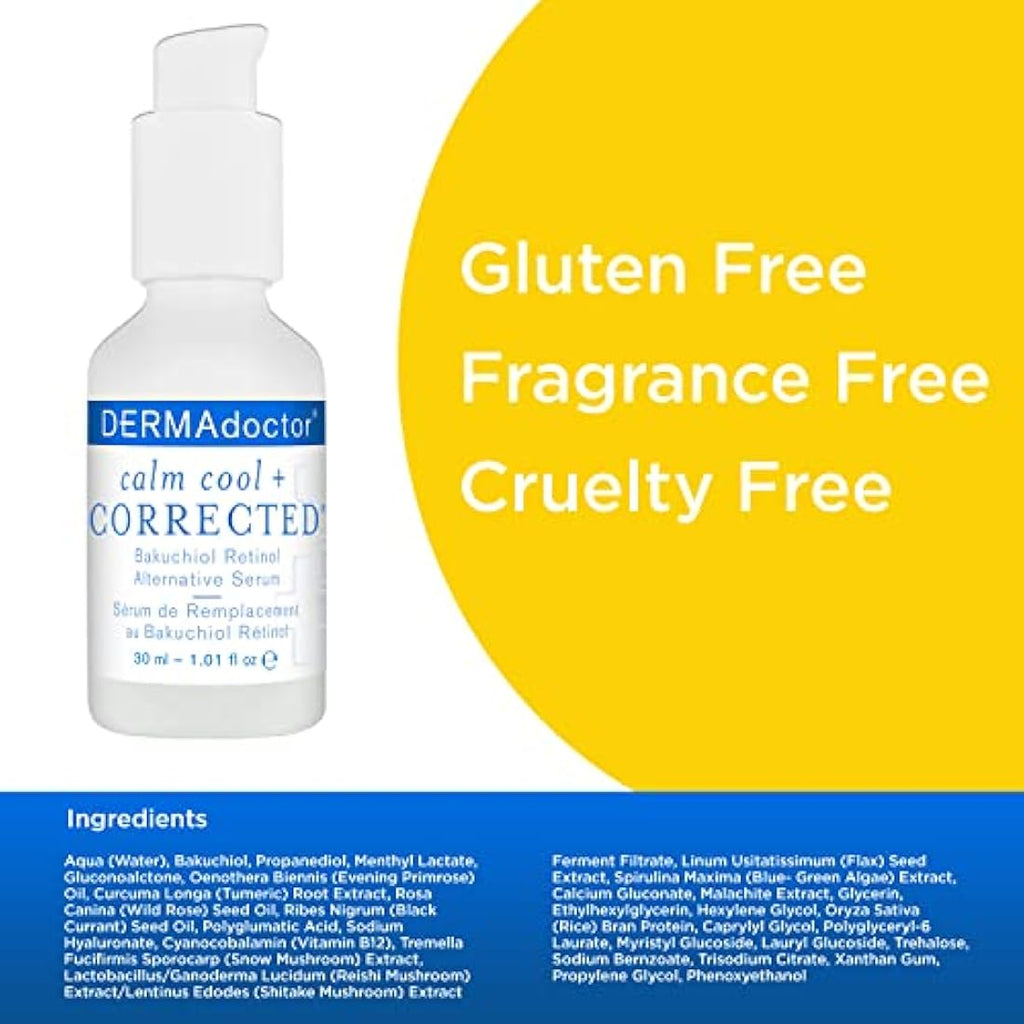 DERMAdoctor Calm Cool + Corrected Bakuchiol Retinol Alternative Serum