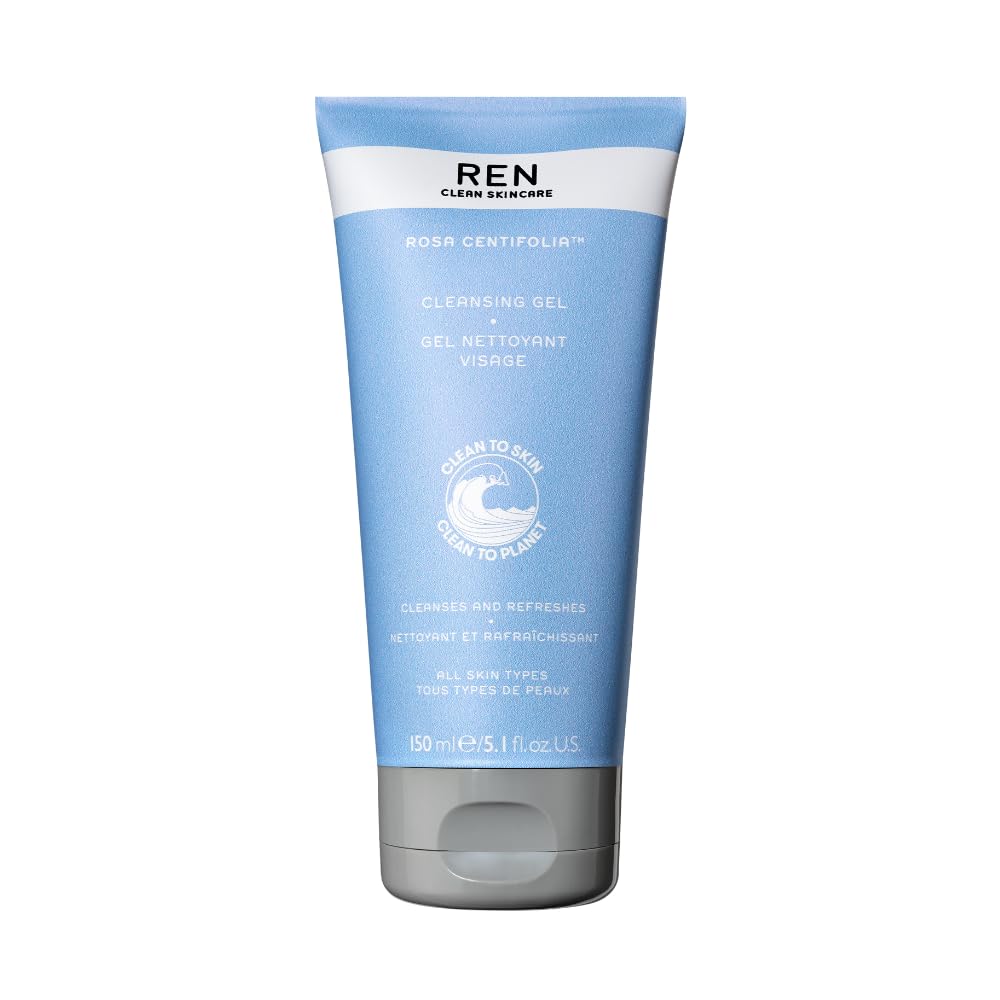 REN Rosa Centifolia Cleansing Gel – Gentle Aloe Face Wash, 150ml