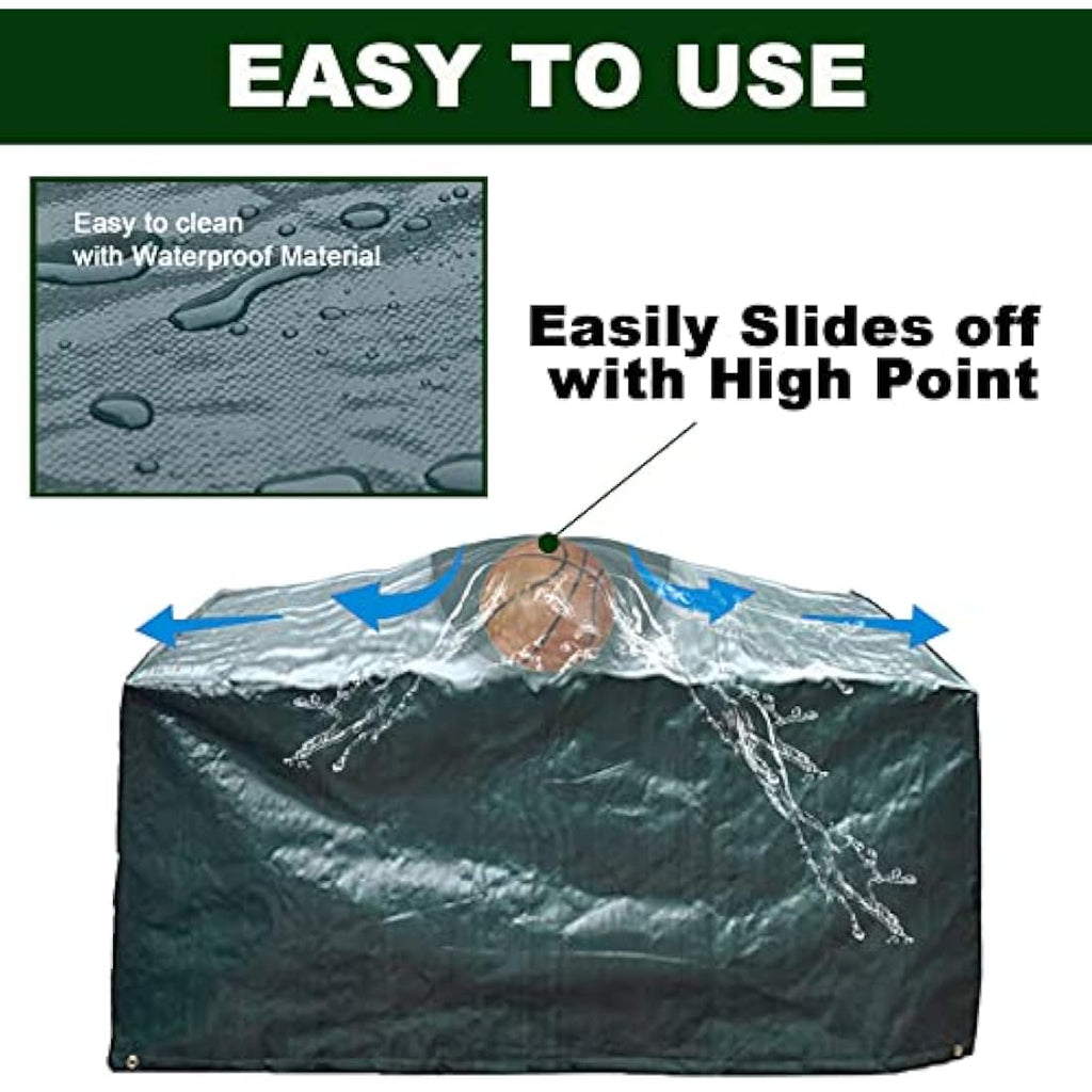 RICHIE Waterproof Patio Furniture Cover | Large Rectangular PE Tarp