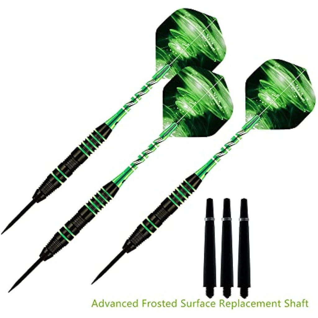 Steel Tip Darts Set | 22g Brass Barrels & Aluminum Shafts