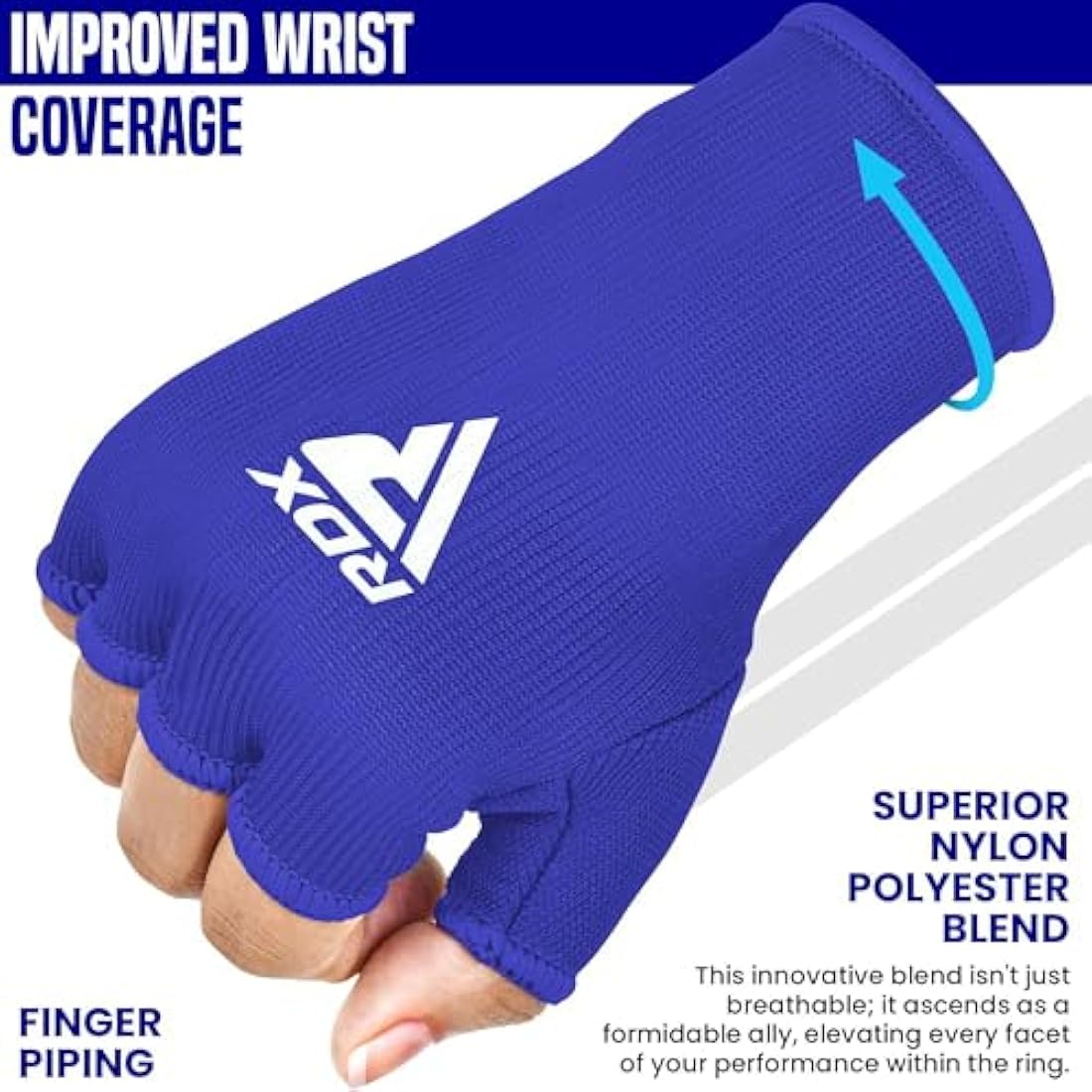 RDX Boxing Hand Wraps - Elasticated Inner Gloves for MMA & Muay Thai