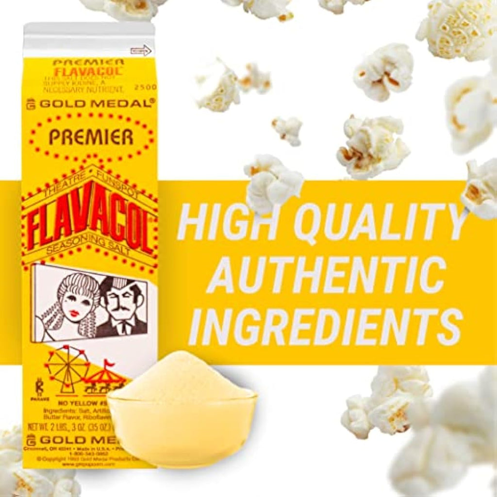 Gold Medal Flavacol Popcorn Seasoning Salt | Buttery Fine Flake Salt