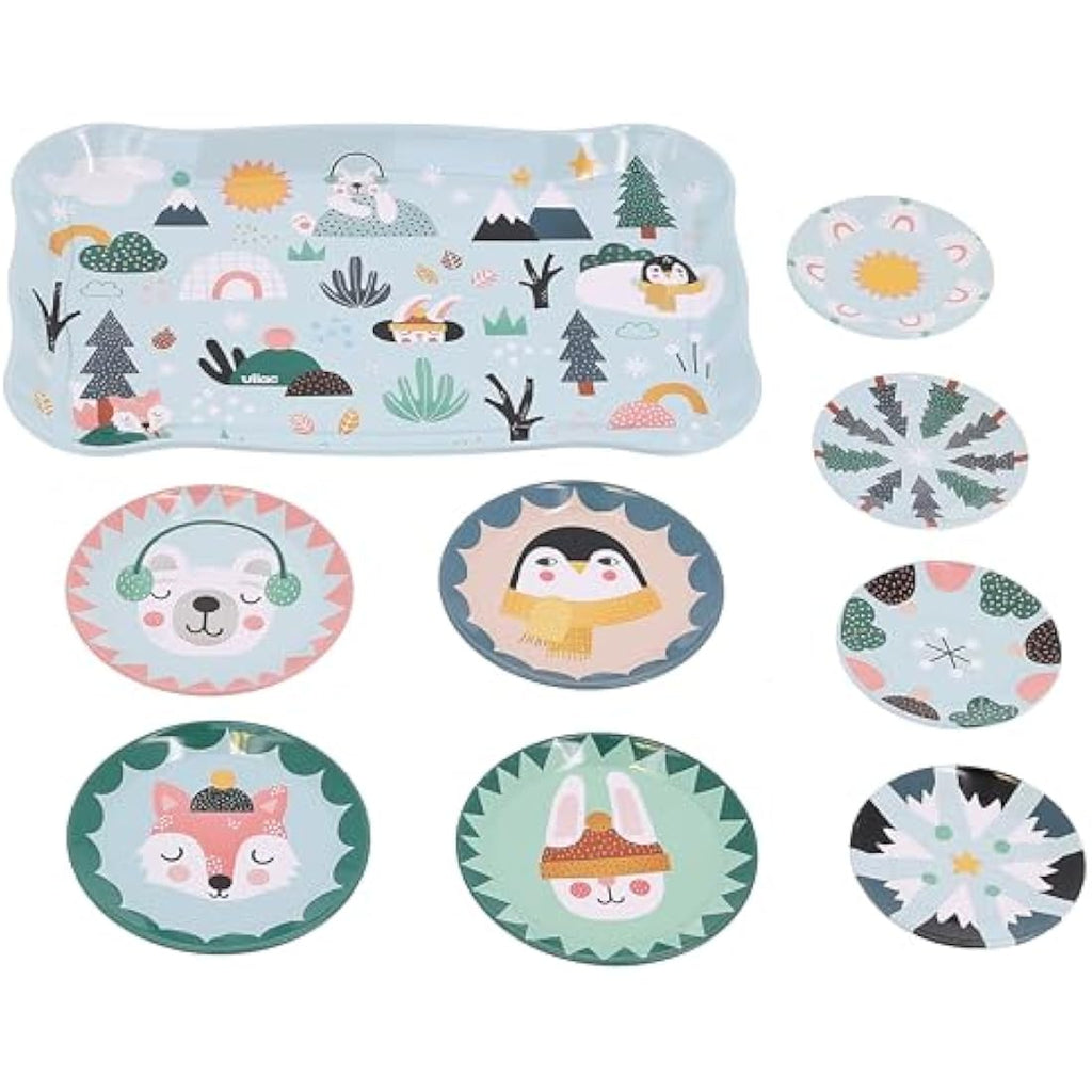 Vilac Musical Metal Tin Tea Set | Michelle Carlslund Iceland Theme