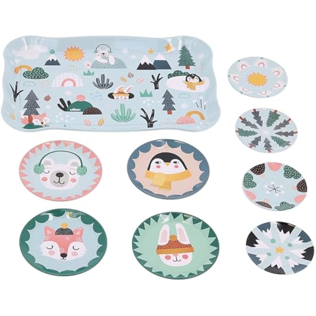 Vilac Musical Metal Tin Tea Set | Michelle Carlslund Iceland Theme