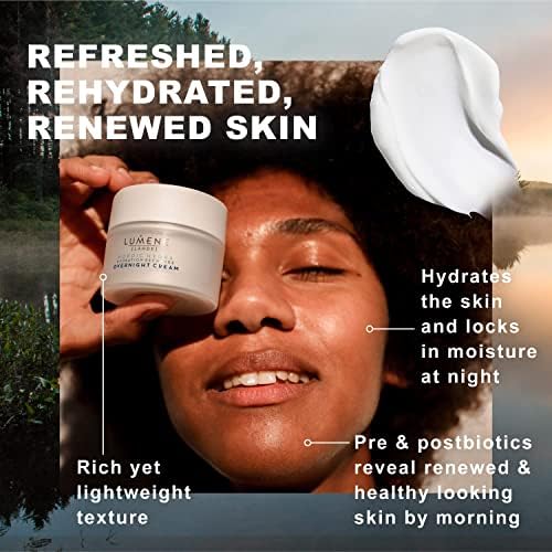 LUMENE Nordic Hydra Overnight Cream – Vegan Night Face Moisturizer 50ml