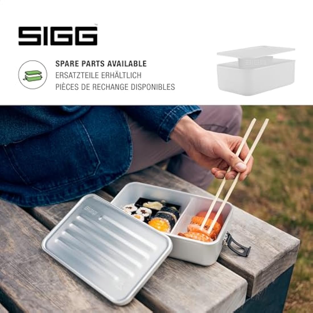 SIGG Aluminium Plus Lunch Box – Microwavable Leakproof Food Container