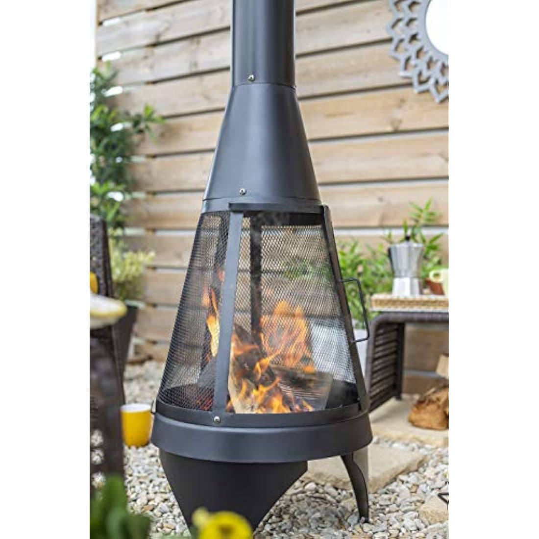 Colorado Mesh Steel Chimenea – 125cm Outdoor Patio Heater