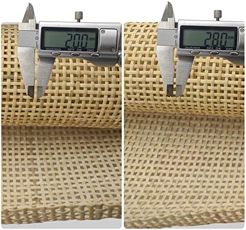 Feyart Natural Rattan Cane Webbing - Radio Weave Mesh for DIY (50x100cm)
