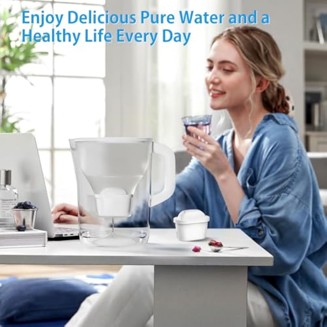 BREOILUTLE Water Filter Cartridges for Brita Maxtra+ Plus - 12 Pack