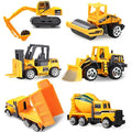 6-Pack Diecast Construction Vehicle Toy Set for Kids