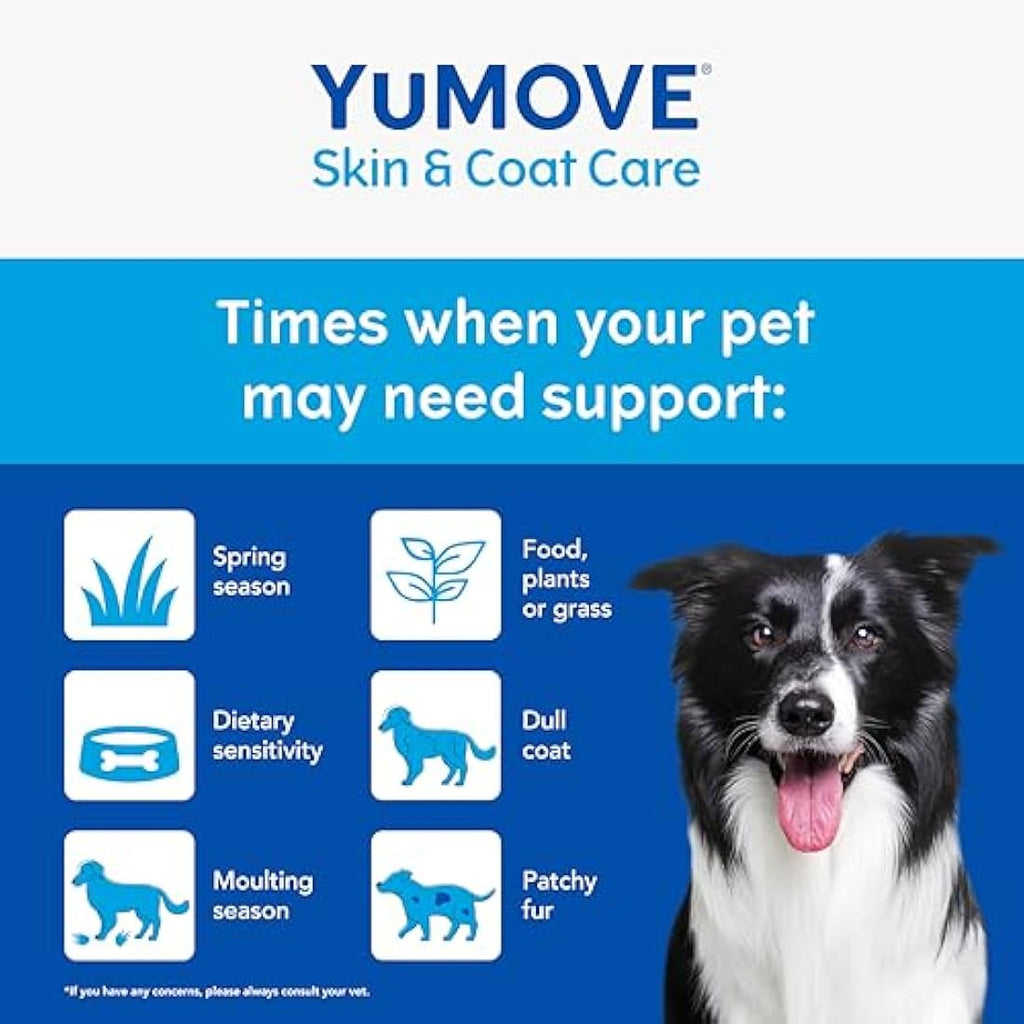 YuMOVE Skin & Coat Care Moulting Supplement for Dogs - 500ml Bottle