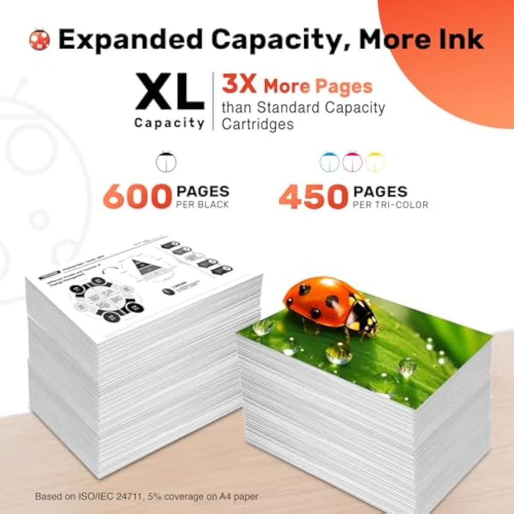 COCCINK PG-540XL CL-541XL Ink Cartridges for Canon Pixma MG3650s - 2 Pack