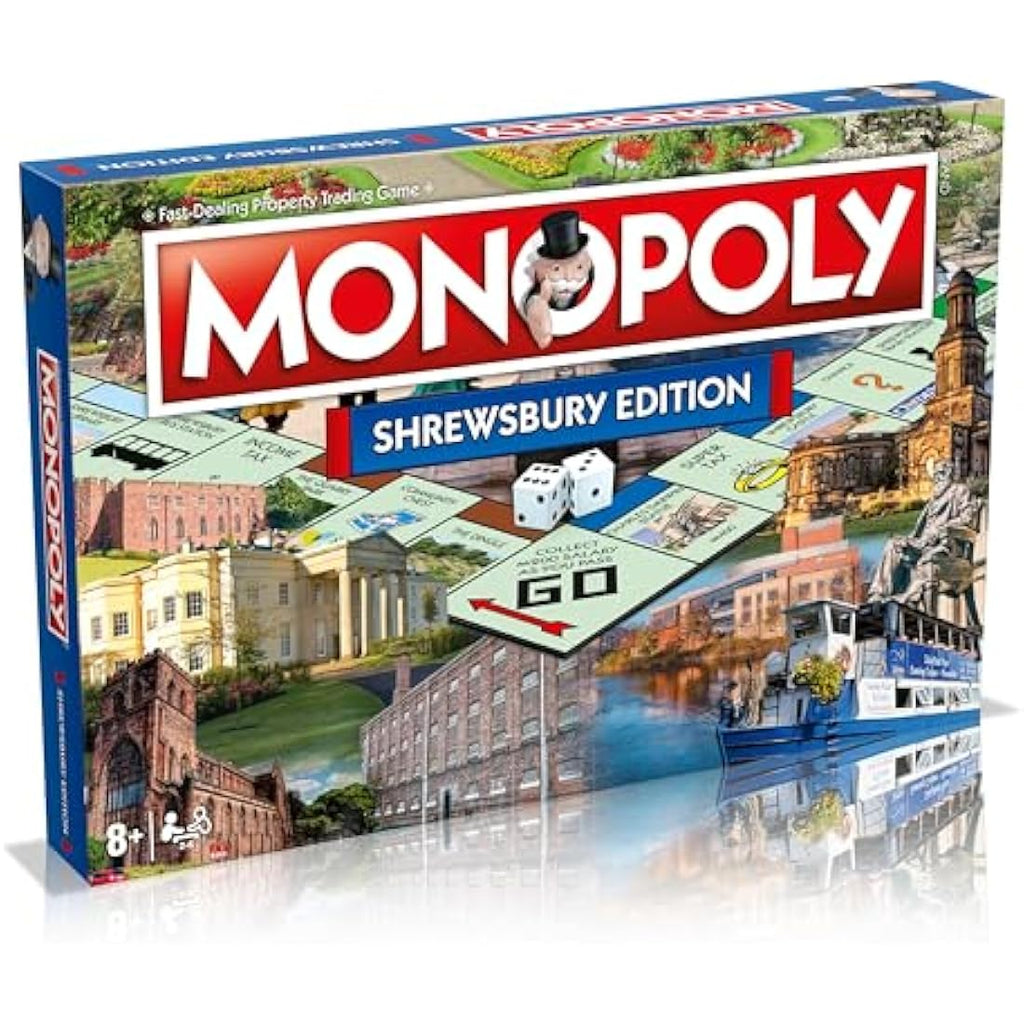 Winning Moves Shrewsbury Town Monopoly Board Game | Ages 8+ | 2–6 Players