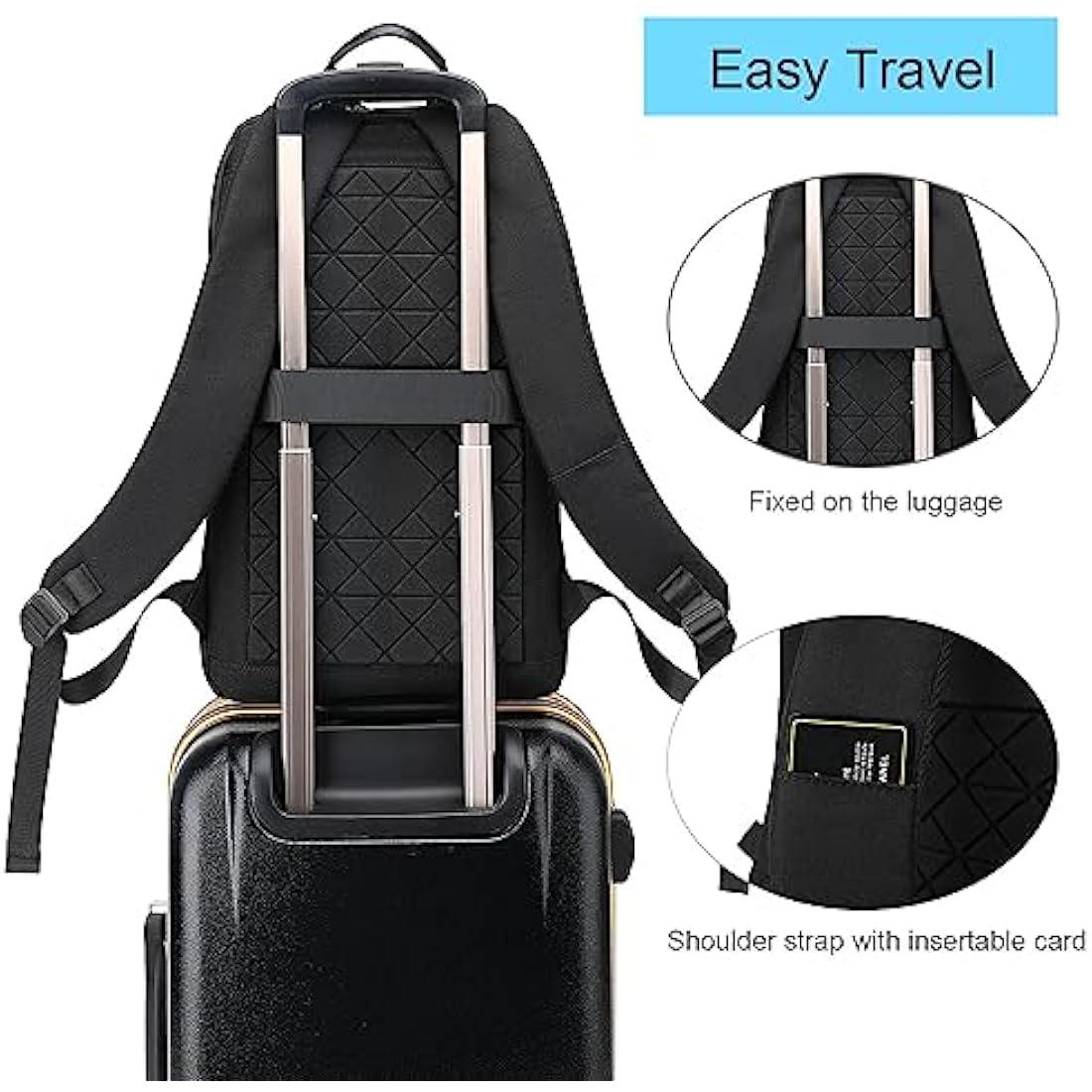 Slim 15.6 Inch Laptop Backpack – Waterproof Business Bag