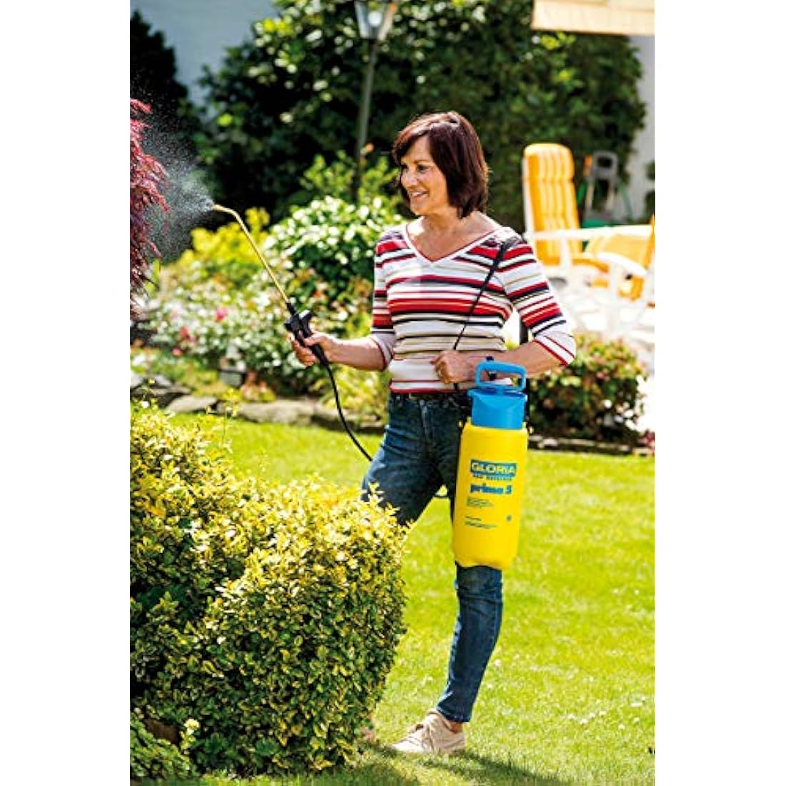 GLORIA Prima 5 Pressure Sprayer | 5L Garden Sprayer with Brass Nozzle