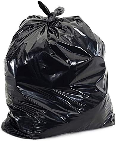 Haya Home Heavy Duty Bin Bags | 80L Recycled Black Plastic Refuse Sacks
