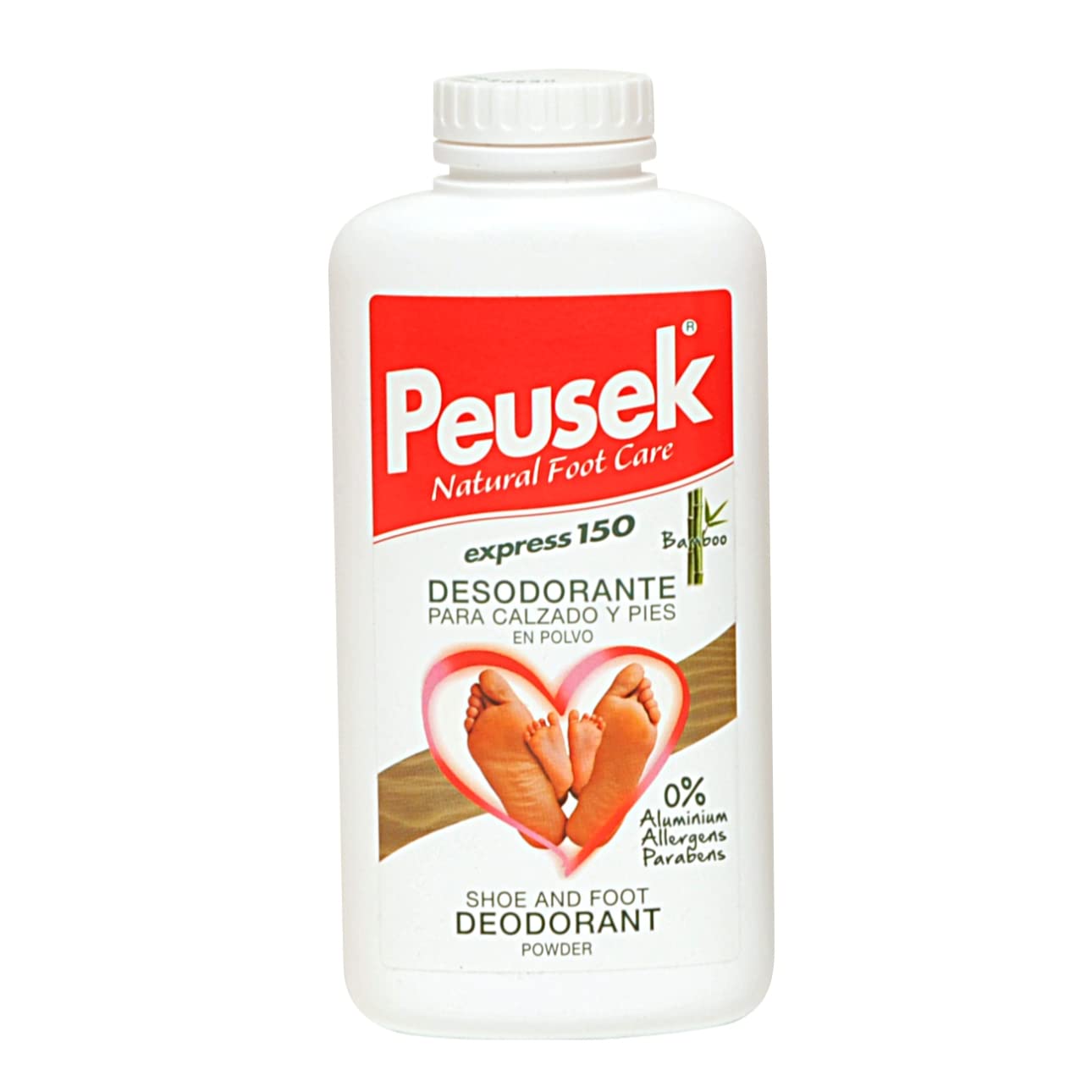 PEUSEK Deodorant Powder for Feet and Footwear – Odor Eliminator, 150g
