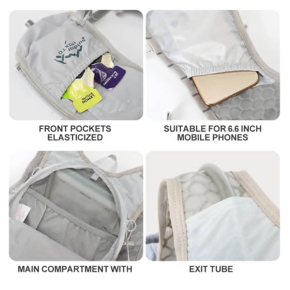 INOXTO Hydration Pack Vest – Lightweight Running Backpack with 1.5L Bladder