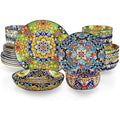 vancasso SIMI 24-Piece Bohemian Porcelain Dinner Set for 6 People