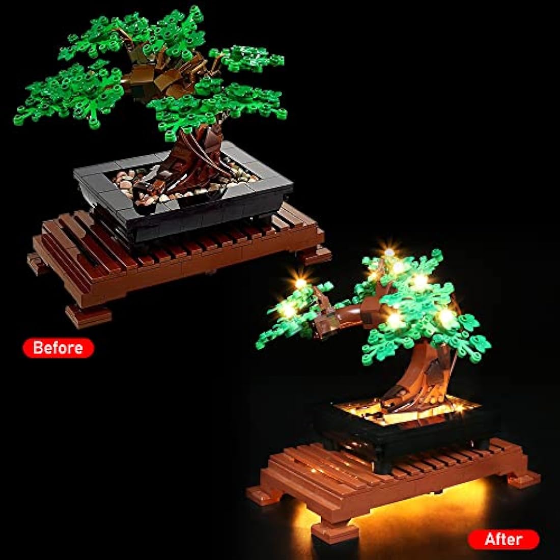 LocoLee LED Lighting Kit for Lego 10281 Bonsai Tree – USB Powered