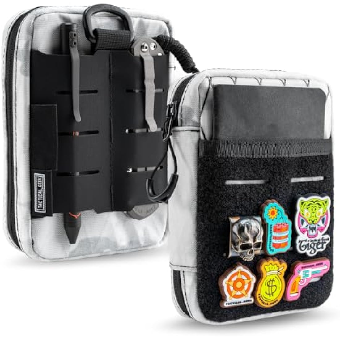Tactical Geek Block E3.0 EDC Pouch | Molle Utility Tool Organizer - White