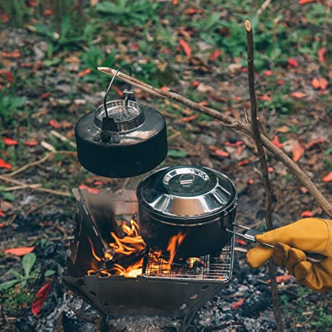Fire Maple Antarcti Stainless Steel Camping Kettle and Pot Set | 1.0L