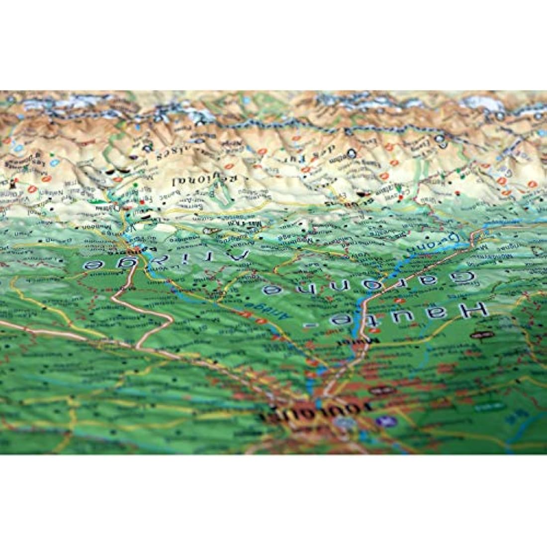 Carte des Pyrénées en Relief 1/800 000 | Décoration Murale Jolof Store