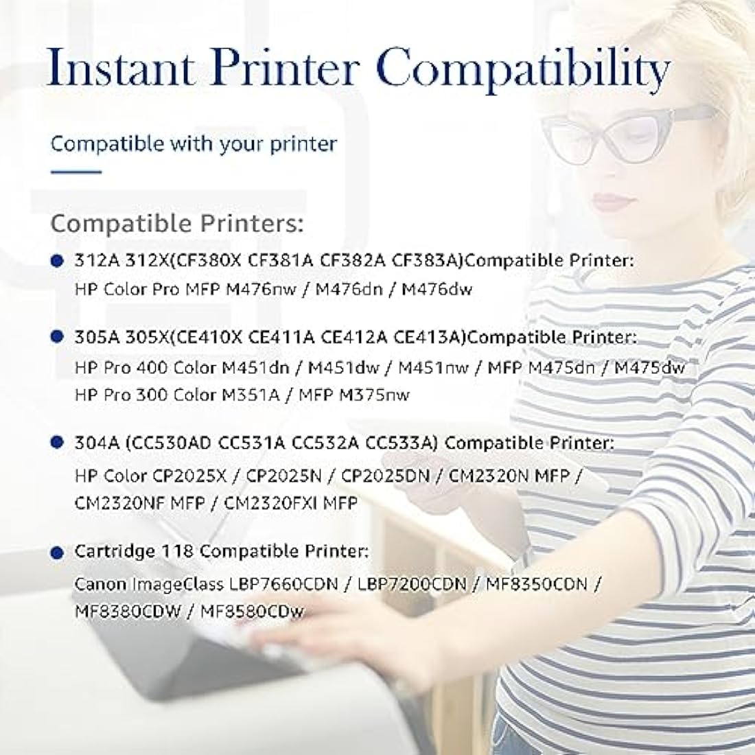 STAROVER 305X 305A Remanufactured Toner Cartridge for HP LaserJet Pro (4-Pack)
